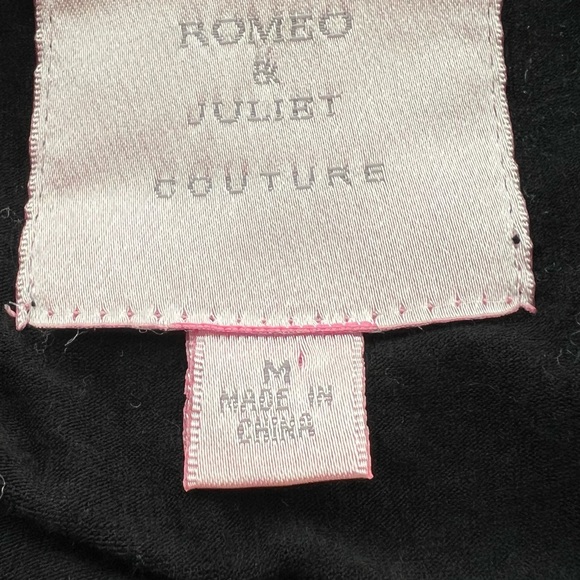 Romeo & Juliet Couture Sequin Mini Bodycon Dress Black Medium M Med - Picture 8 of 9